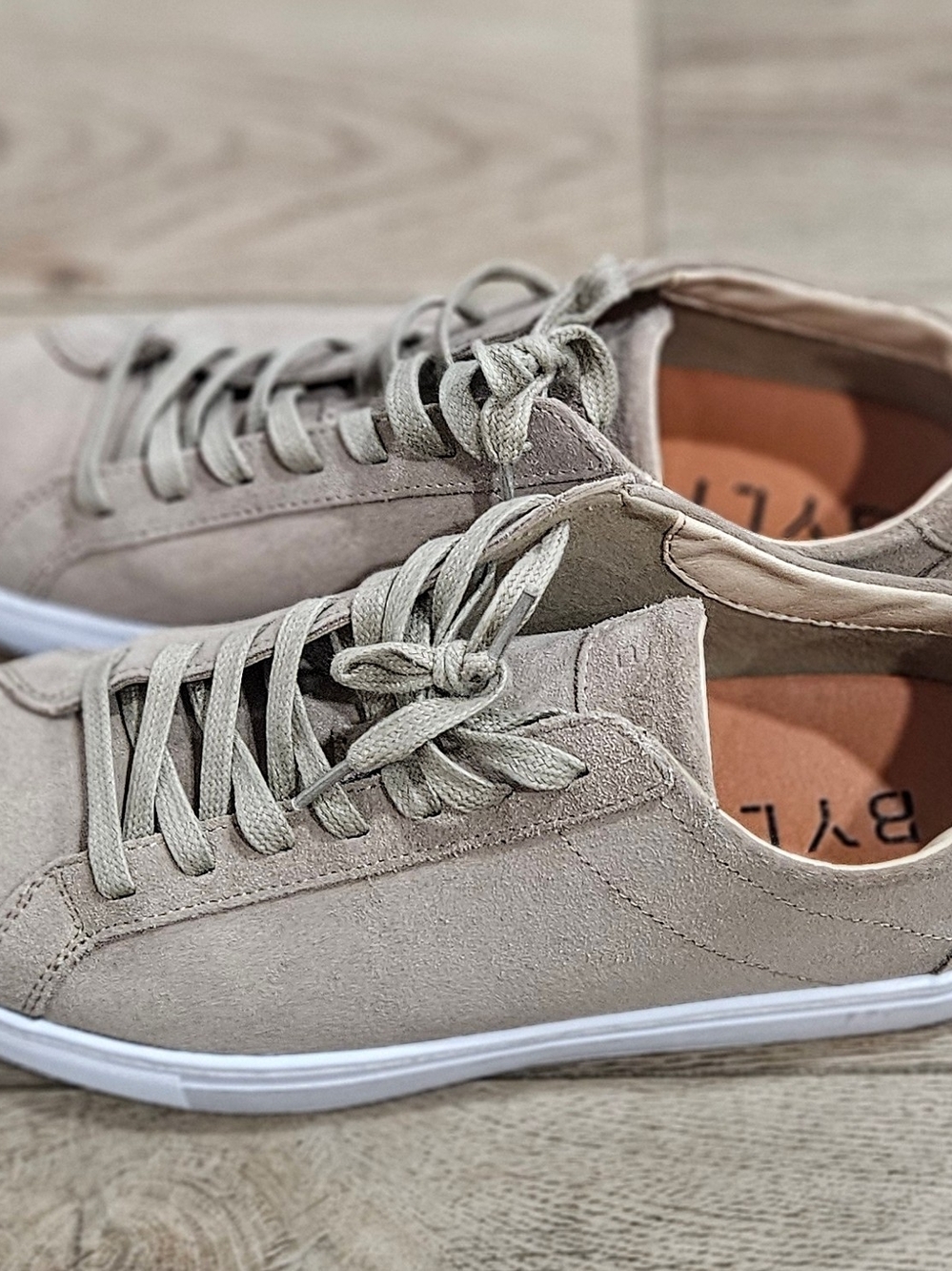 BYLT Basics Everyday Premium Suede Sneakers - Tan/Beige Men's Size 10.5 - Picture 12 of 13